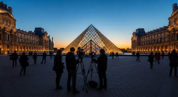 Filming in Medellin