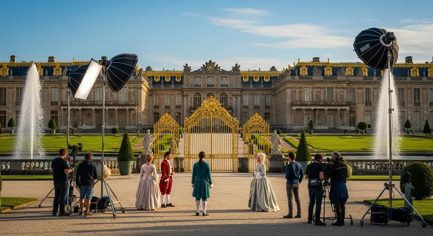 Filming in Cartagena walled city with colonial architecture