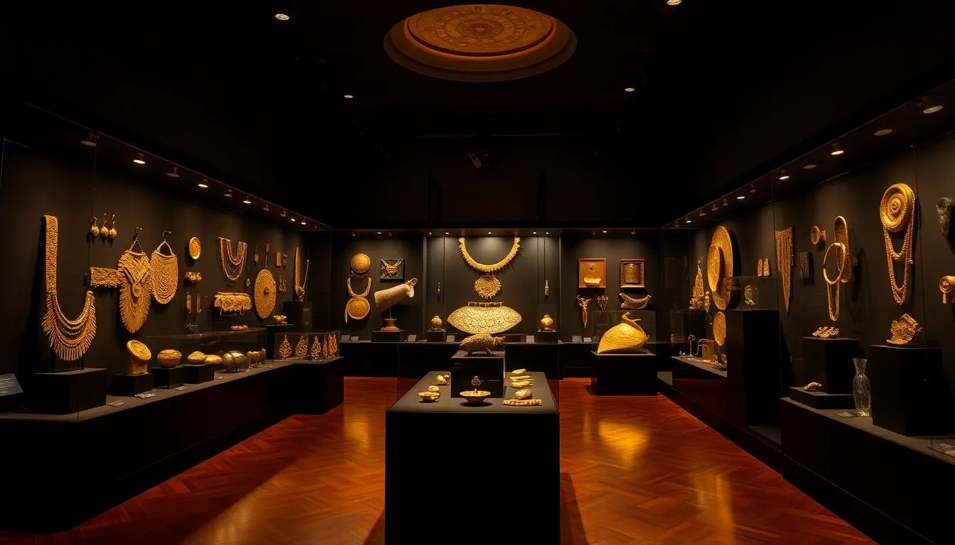 Gold Museum Interior - filming location in Colombia
