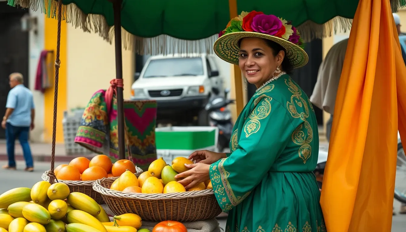Cartagena Street Vendor - filming location in Colombia