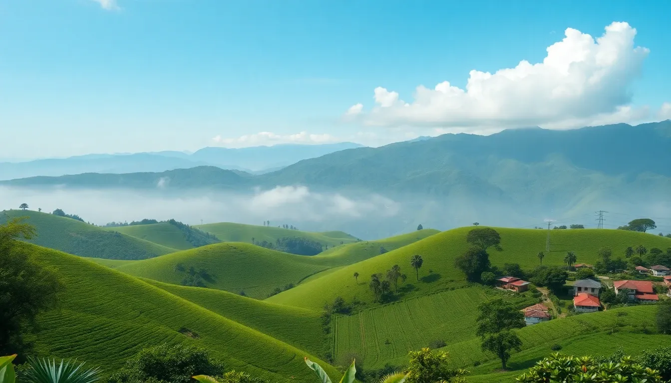 Coffee Region Landscape - filming location in Colombia